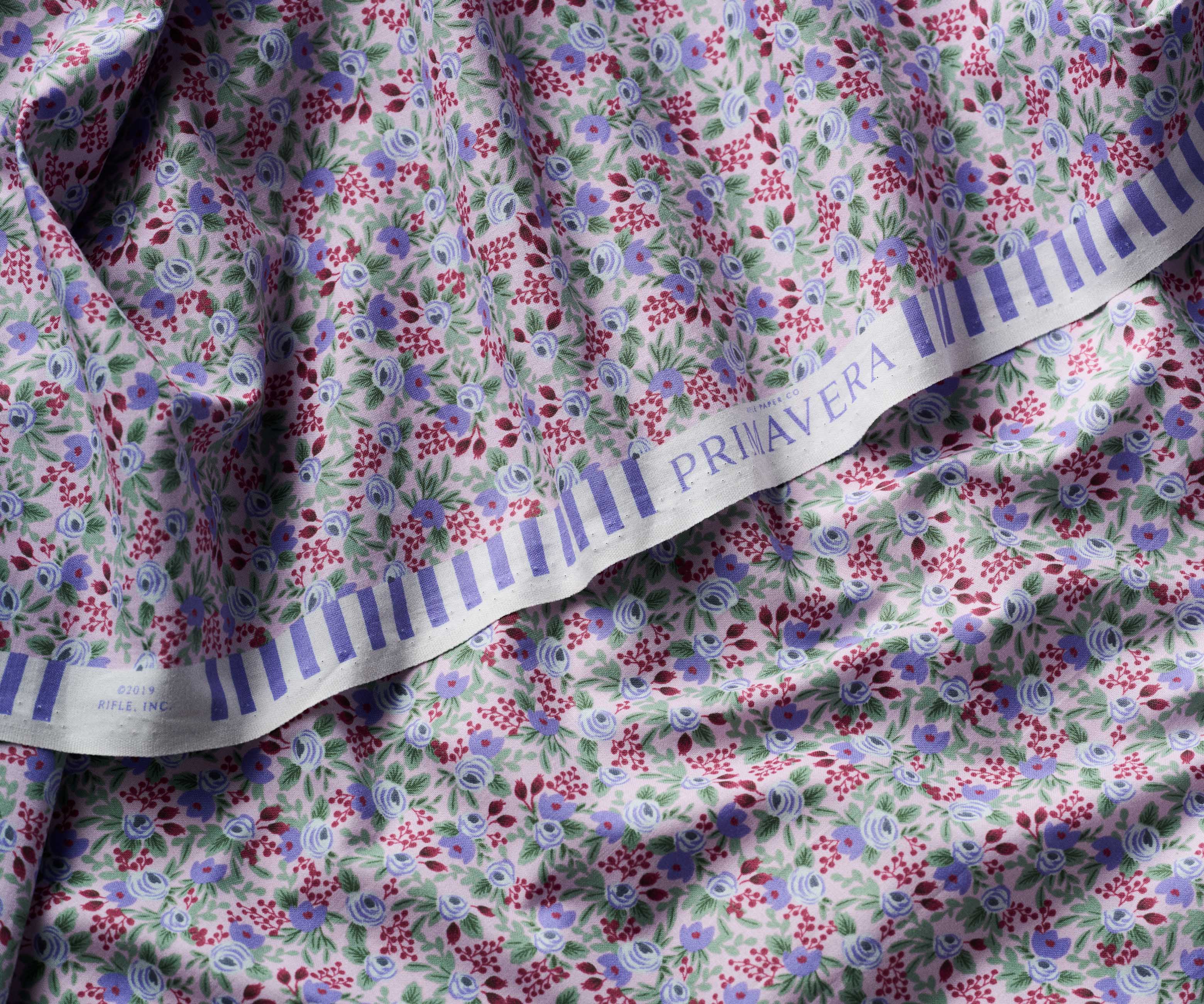 Rosa Cotton Fabric - Lilac